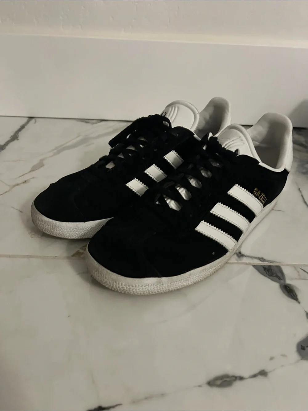 adidas Men’s Gazelle Suede Sneakers - Black & White